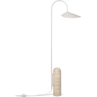 Ferm Living Arum Stehleuchte Cashmere - , Arum, Beige, für Wohnzimmer, Marmor, Design