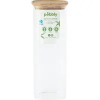 Pebbly Vorratsdose Pebbly Rund Holz 2,2 Liter