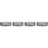 Ferm Living Ripple Schale Set of 4 Smoked Grey - , Ripple, Grau, Glas
