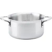 De Buyer Kochtopf Edelstahl Alchimy-Serie - 16cm Durchmesser, 1,3L Kapazität, Induktionsgeeignet, Französische Herstellung