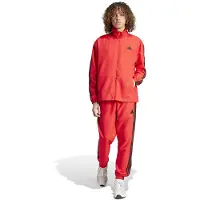 Adidas Trainingsanzug "3-STREIFEN WOVEN" 2 Stk. zweiteiliges Set, aus Polyester, mit durchgehendem Reißverschluss