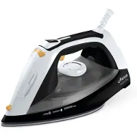 Ufesa PV3650 Mérida, Trocken- & Dampfbügeleisen, Keramik-Bügelsohle, 45 g/min, Schwarz, Weiß, 0,4 l, Eingebaut
