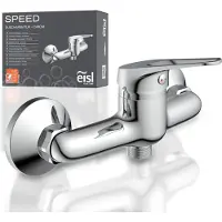 Eisl Duscharmatur "SPEED", silber (chrom), B:21,5cm H:10,5cm, Messing, Armaturen, Duscharmatur, auswechselbare 35mm Keramik-Kartusche, Brauseschlauchanschluss
