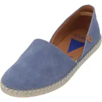 Verbenas Carmen Damen Ballerina, Espadrille, Leder, Sea (helblau) Slip On - Damenschuhe Slipper / Trotteur, Blau, leder