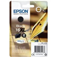 Epson Pen and crossword Singlepack Black 16XL DURABrite Ultra Ink, High (L) Yield, Schwarz, Tinte auf Pigmentbasis, 12,9 ml, 1 Stück(e), 500 Seiten