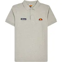Ellesse Herren Polo-Shirt MONTURA - Pique, Kurzarm, Flachstrick-Kragen, Logo Grau M