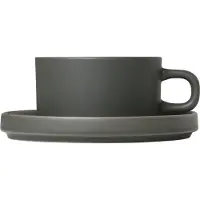 Blomus Teetasse und Undertasse Pilar Agave Green (2er Set)