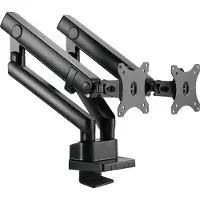 Silverstone SST-ARM25 - Dual LCD LED Monitor Arm with mechanical spring design, adjustable, 90° Rota