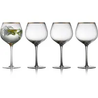 Lyngby Glas Gin & Tonic Glas Glas Palermo Gold 650 ml (4-Stück)