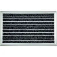 Astra Fußmatte "Exclusiv Mat" Gr. 16, grau (anthrazit), B:45cm H:13mm L:75cm, Kunstfaser, Teppiche, Fußmatte, Schmutzfangmatte, strapazierfähig, Aluminium Rahmen