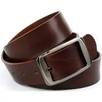 Anthoni Crown Ledergürtel , Damen, Gr. 100, braun, Leder, unifarben, Gürtel Ledergürtel, pflanzlich gegerbtes Leder