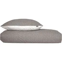Schiesser Bettwäscheset Millie | Floral | Renforcé | 2-teilig | 100% Baumwolle | Angenehm weich & glatt | YKK-Reißverschluss | 135x200 cm + 80x80 cm | Taupe