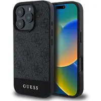 GUESS Apple iPhone 16 Pro Max Hülle - Kunststoff - - Backcover/Hard Case - Grau