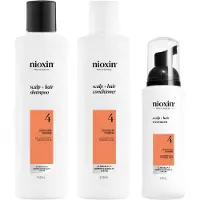 Nioxin Scalp and Hair Thickening System 4 for Coloured Dry and Damaged Hair with Progressed Thinning Trial Kit