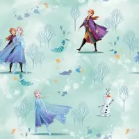 Komar Fototapete "Rapport Tapete - Frozen Fresh Breeze - Größe 53 x 1005 cm" bedruckt glatt Wohnzimmer, Schlafzimmer