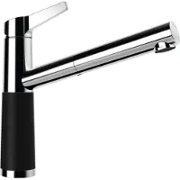 Schock Niederdruck Armatur SC-510 in NERO mit Brauseauslauf / CRISTALITE Basic Line