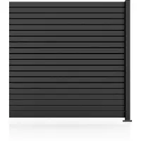 Staket Pro Gartenzaun "Anbauzaun »Rhombus Mini« Breite 1200 - 2400 mm", schwarz (anthrazit struktur), H:180cm, Aluminium, Zaunelemente, Gartenzaun, Zaunhöhe 180 cm, Zaunlänge 1,242 - 2,442 m