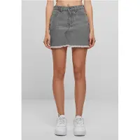 Urban Classics Ladies Heavy Mini Denim Skirt New Grey Washed Größe: 31 | Jeansröcke Outlet | Damen | Blau