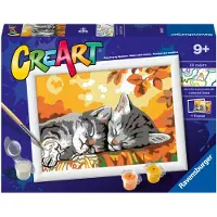 Ravensburger CreArt Autumn Kitties, Farben enthalten, Junge/Mädchen, Malen nach Zahlen Set