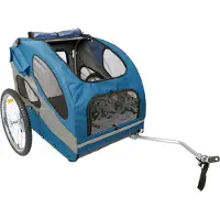 Petsafe Fahrradanhänger für Hunde Happy Ride L Blau