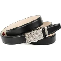 Anthoni Crown Ledergürtel , Damen, Gr. 100, schwarz, Leder, unifarben, festlich, Gürtel Ledergürtel, Stilvoller Gürtel in schwarz, elegante Schließe