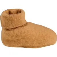 Fixoni Krabbelschuhe - Wolle - Brown Sugar - - 74/80 - Krabbelschuhe