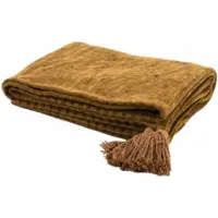By-Boo Tagesdecke Sirun Mustard-130 x 170 cm