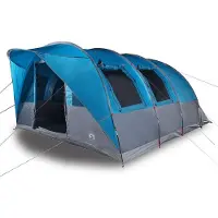 vidaXL Tunnelzelt 5 Personen Blau Wasserdicht