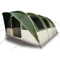 vidaXL Tunnelzelt 5 Personen Grün Wasserdicht