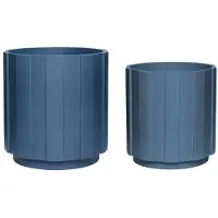 Hubsch Blumentopf set petrolblau