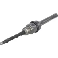 Wolfcraft SDS-plus-Schaft für M16-Diamantbohrkronen mit Zentrierbohrer