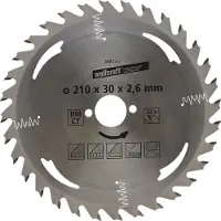 Wolfcraft 1 Kreissägeblatt HM, 32 Zähne ø210mm