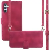 IMoshion Samsung Galaxy A56 Hülle - Kunstleder - - Klapphülle/Hülle mit Band - Rot
