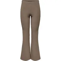ONLY Damen Onlfever Rib Flared Pants JRS Noos, Fossil, XXL x 32L