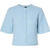 Pieces Pcsilly Kurzarm Strickjacke | Blau | XS