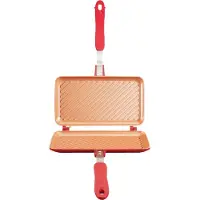 Huismerk Sandwichmaker Red Copper Flipwich DUO Rot