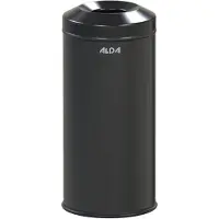Alda - Feuerfester Mülleimer 12l – Schwarz