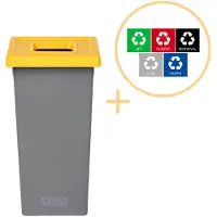 Plafor - Fit Prullenbak 75l – Recycling – Gelb