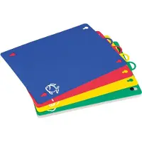 Kesper Schneidebrett, (Set, 5 St., 1 Schneidbrett, 4 Schneidunterlagen)