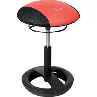 Topstar Hocker Sitness RS Bob, bewegliches Sitzen, höhenverstellbar, ergonomisch, schwarz/rot