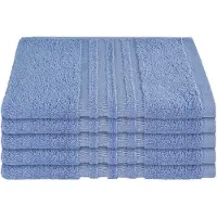 Schiesser Gästehandtücher "Milano aus 100% Baumwolle mit eleganter Bordüre in Hoch-Tief-Optik", (Set, 5 St., 5er Set Gästehandtücher 30 x 50 cm), Made in Green