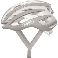 ABUS Rennradhelm AirBreaker - High-End Fahrradhelm für den professionellen Radsport - für Jugendliche und Erwachsene - Helm für Damen und Herren - Pure Grey, Größe M (52-58 cm)
