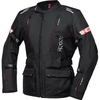 IXS Lorin-ST Schwarz Rot Motorrad Textiljacke Größe L