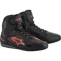 Alpinestars Faster-3 Rideknit Schuhe Black Red Fluo