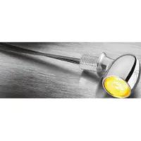 Kellermann Atto Led-Blinker CHROM, KLARES GLAS Chrom