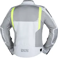 IXS Trigonis-Air Grau Gelb Motorrad Textiljacke Größe 5XL