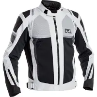 Richa Airstorm wasserdichte Motorrad Textiljacke, hellgrau/schwarz, L