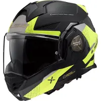 LS2 FF901 Advant X Oblivion Klapphelm, schwarz matt/neon, S (55/56)