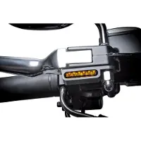 HeinzBikes LED-Armatruen Blinker passend für H-D Dyna, Bj.96-, schwarz