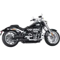 Falcon Double Groove Auspuffanlage SOFTAIL 21- BL